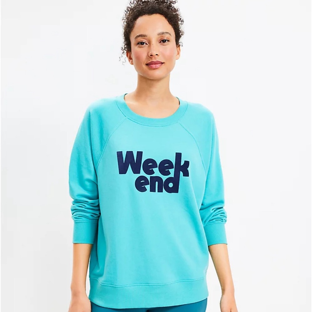 lou and grey blue weekend hoodie
